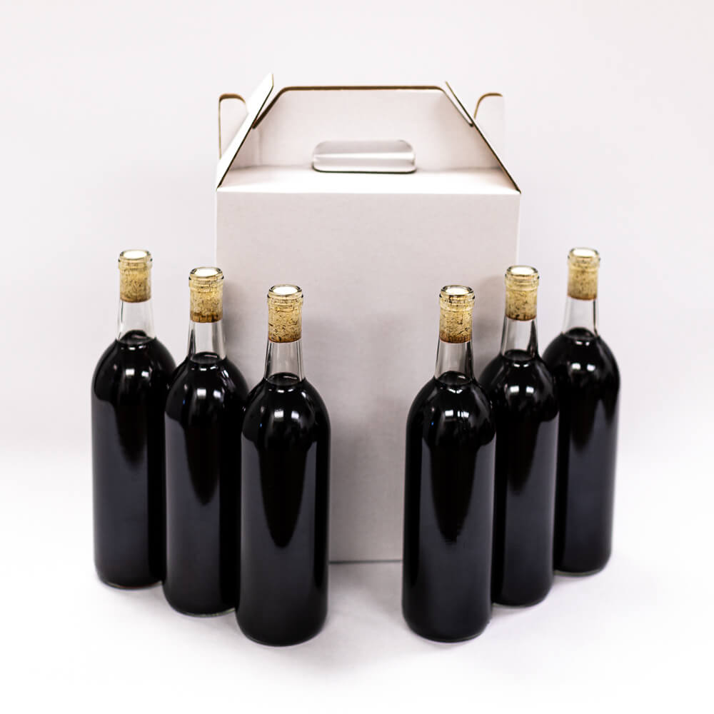 Custom 6 Bottle Wine Carrier 750 ml